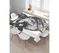 Прямоугольная скатерть JoyArty Сторожевой пес из сатена tc_29075_120x145