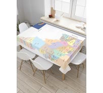 Прямоугольная скатерть JoyArty Канадские штаты из сатена tc_7199_120x145