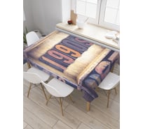 Прямоугольная скатерть JoyArty Девяностые из сатена tc_9779_120x145