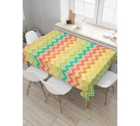 Прямоугольная скатерть JoyArty Море зигзагов из сатена tc_4335_120x145