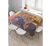Прямоугольная скатерть JoyArty Горная местность из сатена tc_20118_120x145