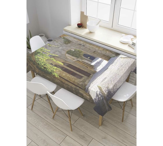 Прямоугольная скатерть JoyArty Каменные арки из сатена tc_9196_120x145 1