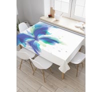 Прямоугольная скатерть JoyArty Голубая бабочка из сатена tc_22201_120x145