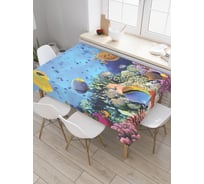 Прямоугольная скатерть JoyArty Морская глубина из сатена tc_2611_120x145