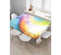 Прямоугольная скатерть JoyArty Радужная книга из сатена tc_19679_120x145