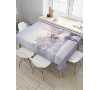 Прямоугольная скатерть JoyArty Морозный олень из сатена tc_5553_120x145