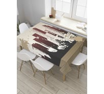 Прямоугольная скатерть JoyArty Пятна города из сатена tc_8022_120x145