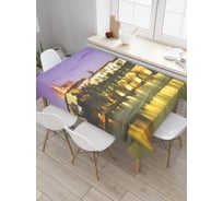 Прямоугольная скатерть JoyArty Карлов мост в Праге из сатена tc_37452_120x145