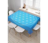 Прямоугольная скатерть JoyArty Водная структура из сатена tc_18912_120x145