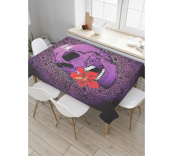 Прямоугольная скатерть JoyArty Поглощение жизни из сатена tc_7290_120x145 1