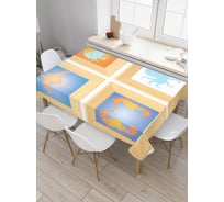 Прямоугольная скатерть JoyArty Морские картины из сатена tc_5403_120x145