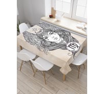 Прямоугольная скатерть JoyArty Звездная дева из сатена tc_18693_120x145