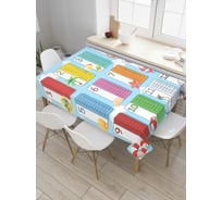 Прямоугольная скатерть JoyArty Пляжное умножение из сатена tc_378529_120x145