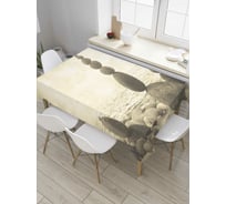 Прямоугольная скатерть JoyArty Каменный баланс из сатена tc_8110_120x145