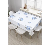 Прямоугольная скатерть JoyArty Розы вразброс из сатена tc_28006_120x145