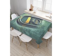 Прямоугольная скатерть JoyArty Проигрыватель прошлого века из сатена tc_34582_120x145