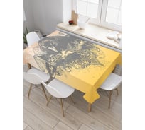 Прямоугольная скатерть JoyArty Ворон с градиентом из сатена tc_30104_120x145
