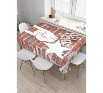 Прямоугольная скатерть JoyArty Рок звезда из сатена tc_5032_120x145