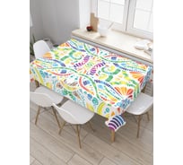 Прямоугольная скатерть JoyArty Запутанное состояние из сатена tc_30876_120x145