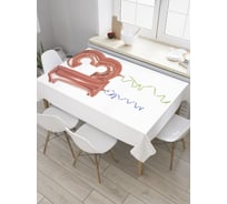 Прямоугольная скатерть JoyArty Воздушные тринадцать из сатена tc_35043_120x145