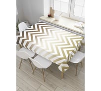 Прямоугольная скатерть JoyArty Зигзаги с градиентом из сатена tc_8720_120x145
