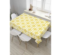 Прямоугольная скатерть JoyArty Квадратные квадраты из сатена tc_7916_120x145