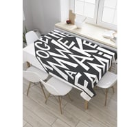 Прямоугольная скатерть JoyArty Вместе мы семья из сатена tc_34563_120x145