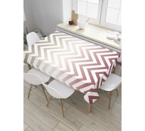 Прямоугольная скатерть JoyArty Зигзаги с градиентом из сатена tc_8710_120x145