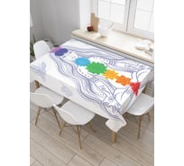 Прямоугольная скатерть JoyArty Дева природа из сатена tc_18739_120x145