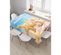 Прямоугольная скатерть JoyArty Морские сувениры из сатена tc_18928_120x145