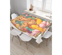 Прямоугольная скатерть JoyArty Индийская религия из сатена tc_19226_120x145