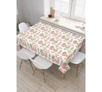 Прямоугольная скатерть JoyArty Розовая композиция из сатена tc_30658_120x145