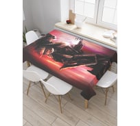 Прямоугольная скатерть JoyArty Доспехи воина из сатена tc_19125_120x145