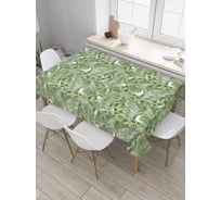 Прямоугольная скатерть JoyArty Густые тропики из сатена tc_28801_120x145