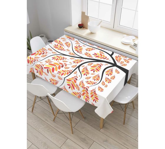 Прямоугольная скатерть JoyArty Позитивное дерево из сатена tc_6983_120x145 1