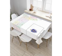 Прямоугольная скатерть JoyArty Карта Штат Масачусетс из сатена tc_7195_120x145