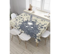 Прямоугольная скатерть JoyArty Музыкальный бум из сатена tc_32503_120x145