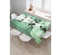 Прямоугольная скатерть JoyArty Девушка молчит из сатена tc_30202_120x145