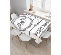 Прямоугольная скатерть JoyArty С рождеством и новым годом из сатена tc_37854_120x145