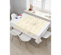 Прямоугольная скатерть JoyArty Карта Штат Айова из сатена tc_7169_120x145