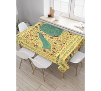 Прямоугольная скатерть JoyArty Среда для павлина из сатена tc_4007_120x145