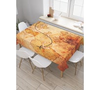 Прямоугольная скатерть JoyArty Дорога к сокровищам из сатена tc_18560_120x145