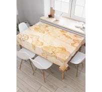 Прямоугольная скатерть JoyArty Карта сокровищ из сатена tc_18561_120x145