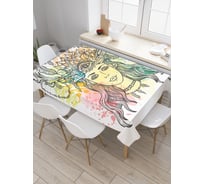 Прямоугольная скатерть JoyArty Мудрая женщина из сатена tc_19346_120x145