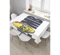 Прямоугольная скатерть JoyArty Монстр зомби из сатена tc_36393_120x145