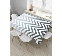 Прямоугольная скатерть JoyArty Зигзаги с градиентом из сатена tc_8717_120x145