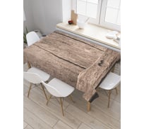 Прямоугольная скатерть JoyArty Старый забор из сатена tc_37713_120x145