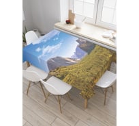 Прямоугольная скатерть JoyArty Горный пейзаж из сатена tc_19014_120x145