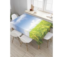 Прямоугольная скатерть JoyArty Молодое поле из сатена tc_38884_120x145
