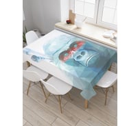 Прямоугольная скатерть JoyArty Призрачная горилла из сатена tc_18645_120x145